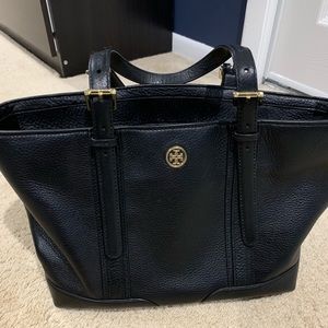 Authentic Tory Burch Black Tote Bag